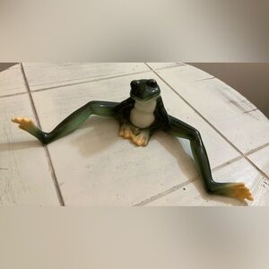 Franz porcelain long legged frog